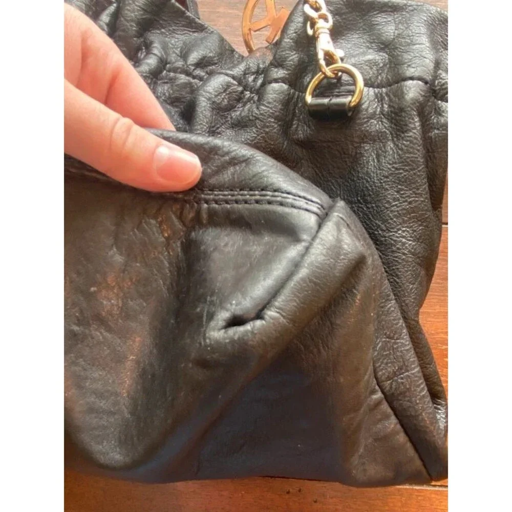 Michael Kors Black Bag Purse Should Hand Bag Leather with Charm